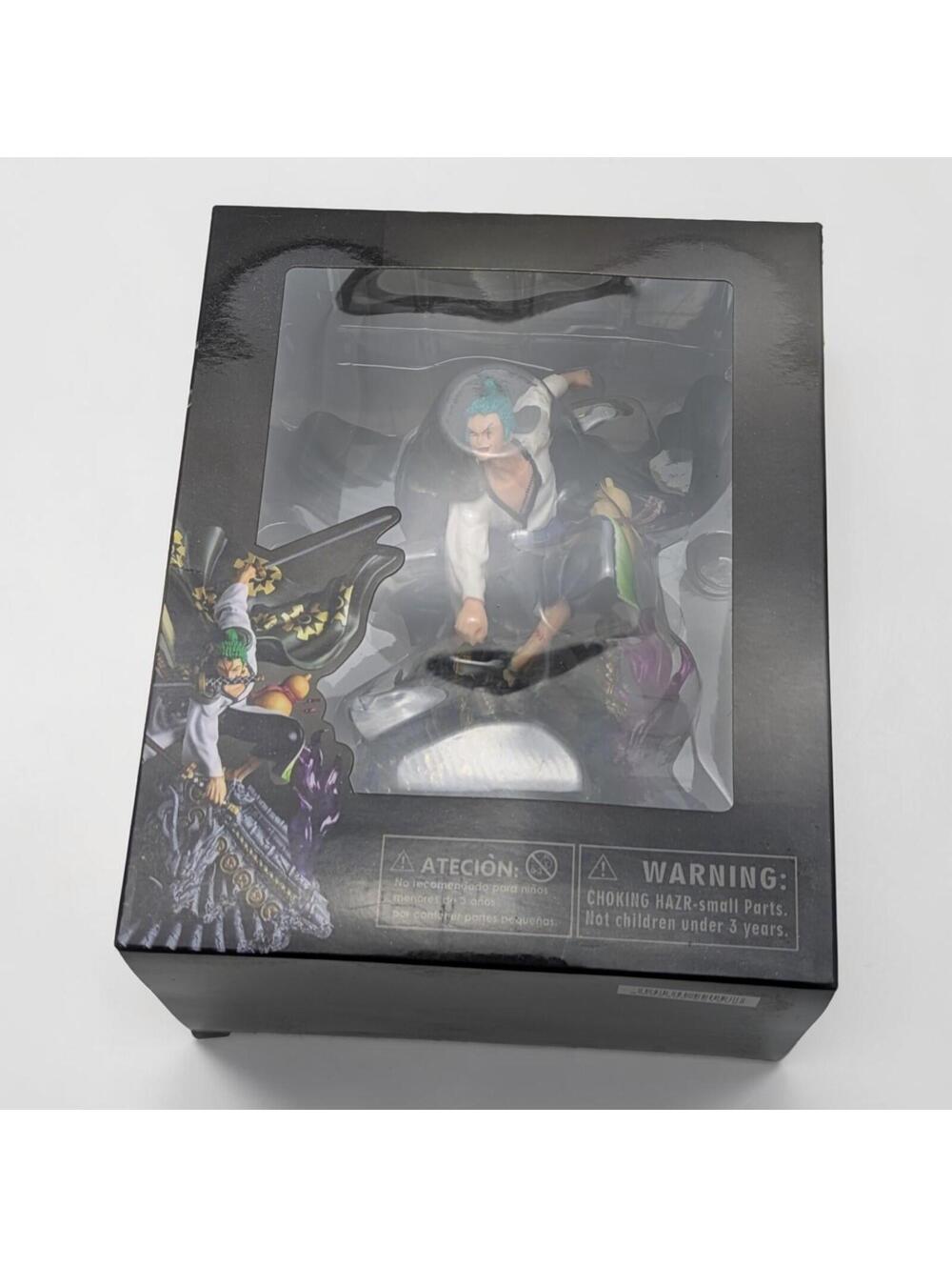 Roronoa Zoro One Piece PVC Statue 7" New in Box 3 Swords Flame Effects NIB